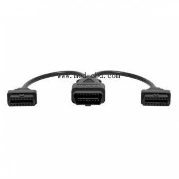 Cable, OBD 2 OBD ii J1962M to 2-J1962F Splitter Y Cable, 1ft