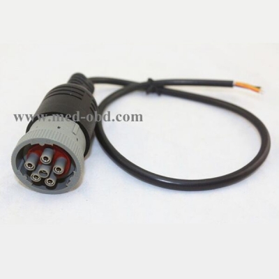 Cable, Female J1708 (6pin) to Open End, 1ft, 6pins Wired