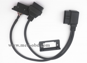 Right Angle OBD2 Y Cable Adapter for Honda Universal Snap In OBDII