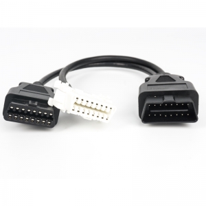 OBD2 Splitter Y Cable Male to 2 Female Connector white connector