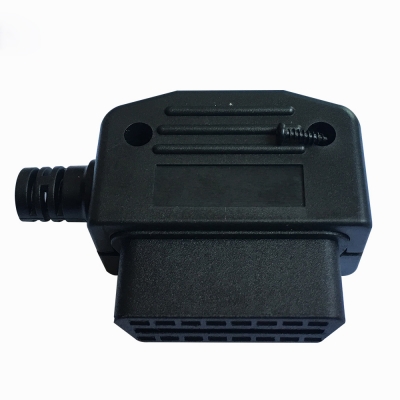 OBD2 Female Connector 16pin 90 Degree Right Angle J1962m Plug with Enclosure with Screw [YS-00026]